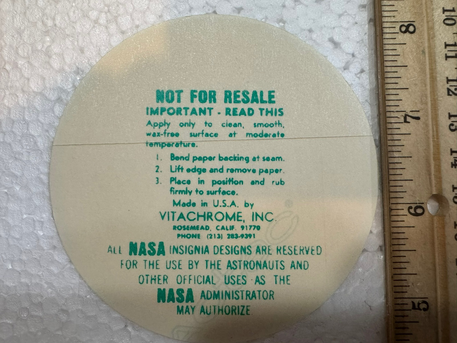 Vintage 1973 Snoopy - Skylab 2 - LBJ Space Center Sticker