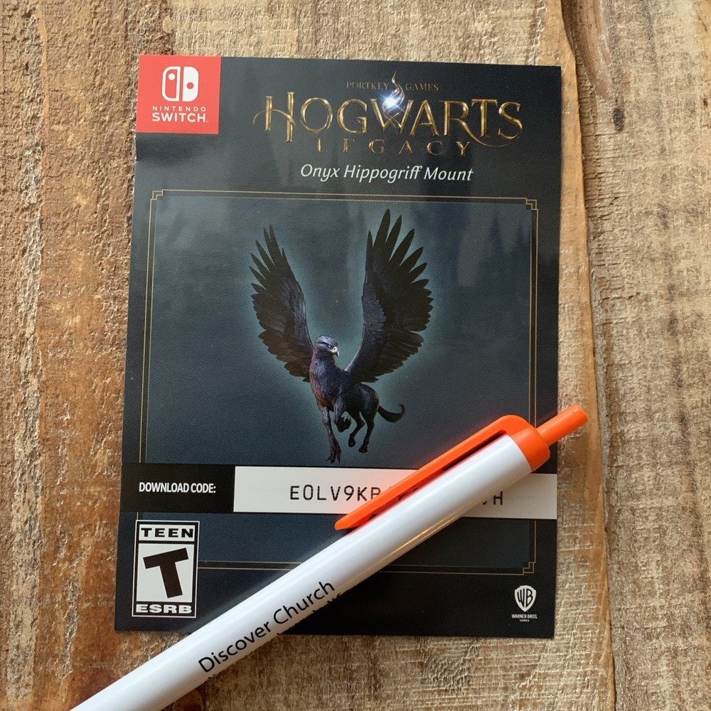 CODE ONLY! Hogwarts Legacy Onyx Hippogriff Mount NINTENDO SWITCH DLC CODE ONLY!