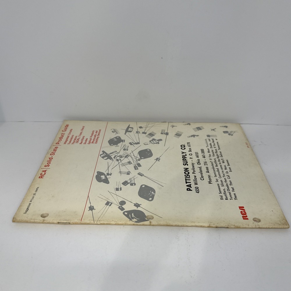 Vintage RCA Solid-State Product Guide Catalog - Pattison Supply Co.