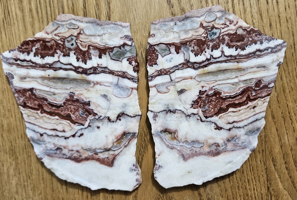 Strawberry Onyx Lapidary Slabs 287 Grams