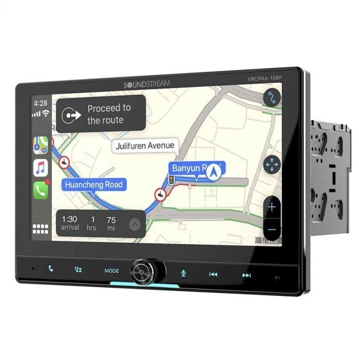 SOUNDSTREAM VRCPAA-106F FLOATING 10.6″ TOUCHSCREEN 2-DIN, DVD, CARPLAY ANDROID