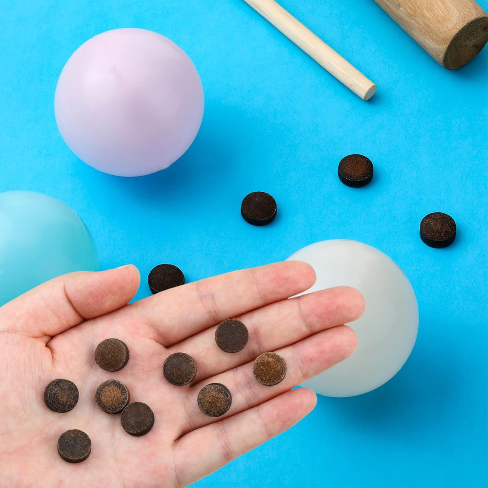 Gejoy 20 Pcs Billiard Pool Cue Tips Replacement Kit Pool Stick Tips with Storage