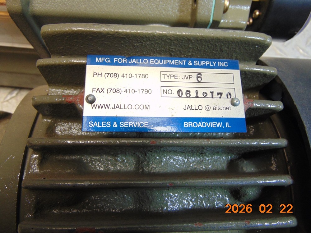 JALLO JVP-6 VACUUM PUMP