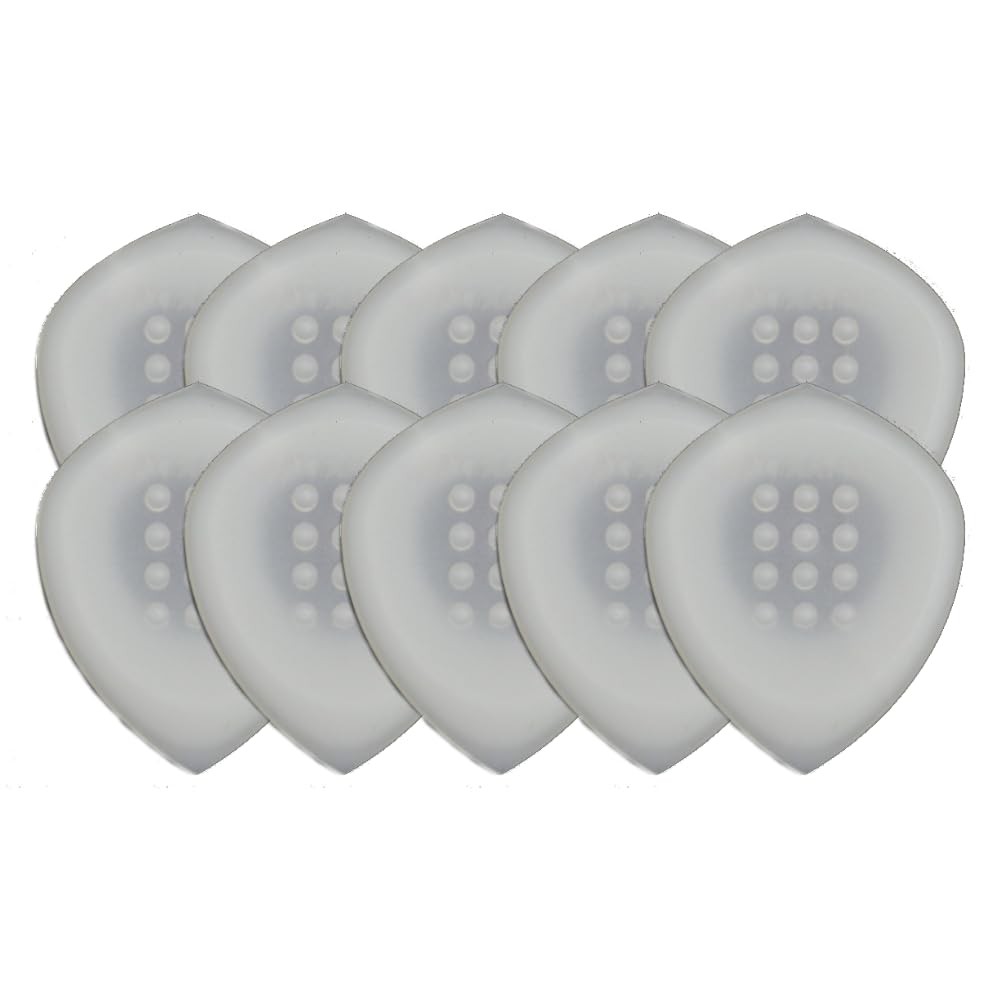 Acoustik Attak XL Guitar Picks - 10 Pack Unique Tone Beveled White