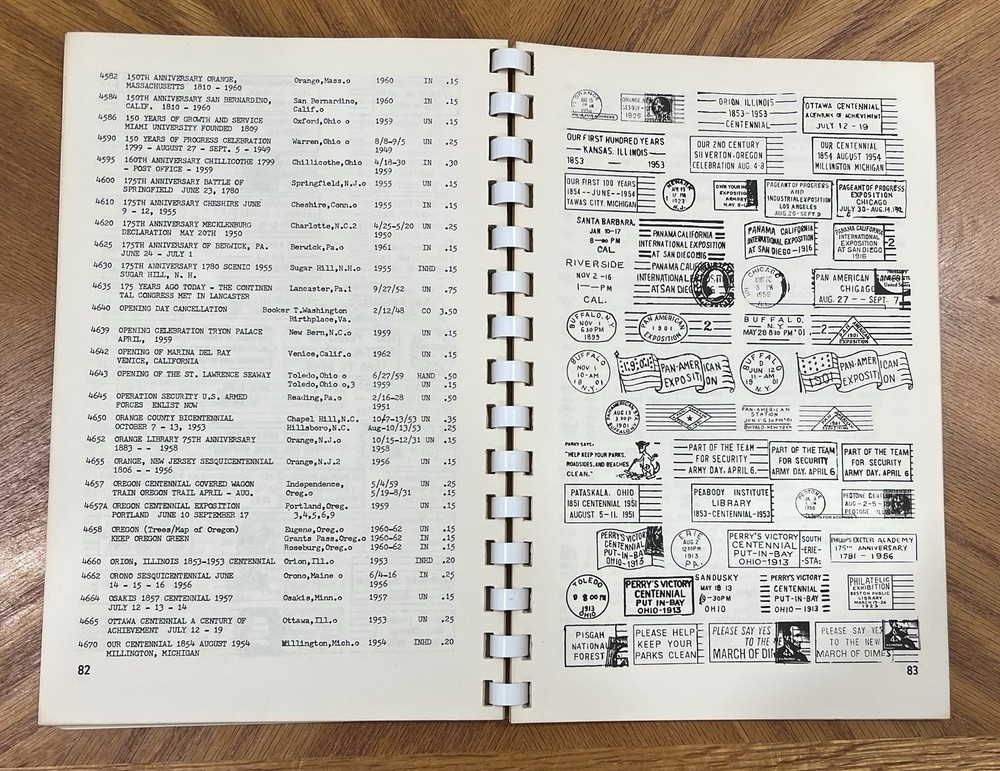 VINTAGE 1963 US POSTAL SLOGAN CANCEL CATALOG BOOK BY MOE LUFF, GREAT CONDITION