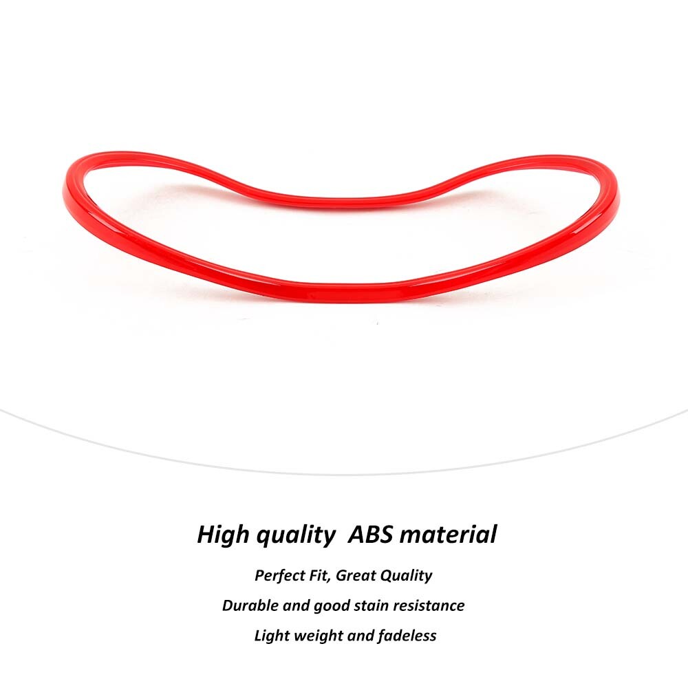 Dashboard Instrument Box Ring Trim Frame Cover Decor Red For Dodge Durango 2011+