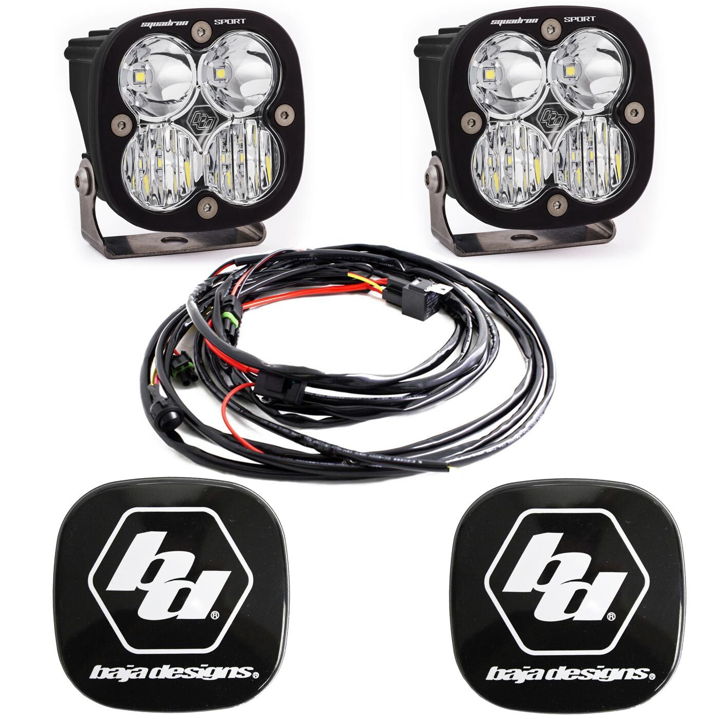 Baja Designs® Squadron Sport™ LED Pair Driving/Combo Light Kit & Rock Guards