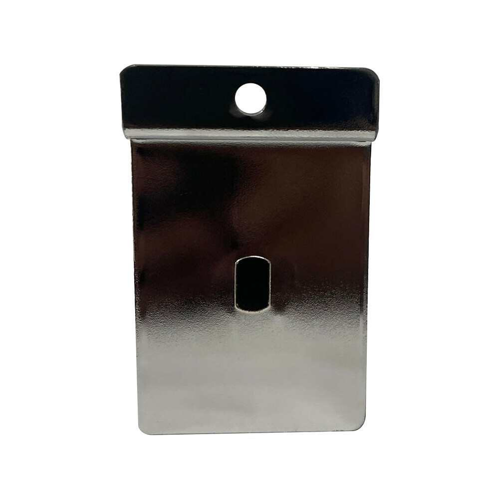 2 Pcs 3'' Chrome Single Garment Hook Slatwall Fitting Display Hanger Disc End
