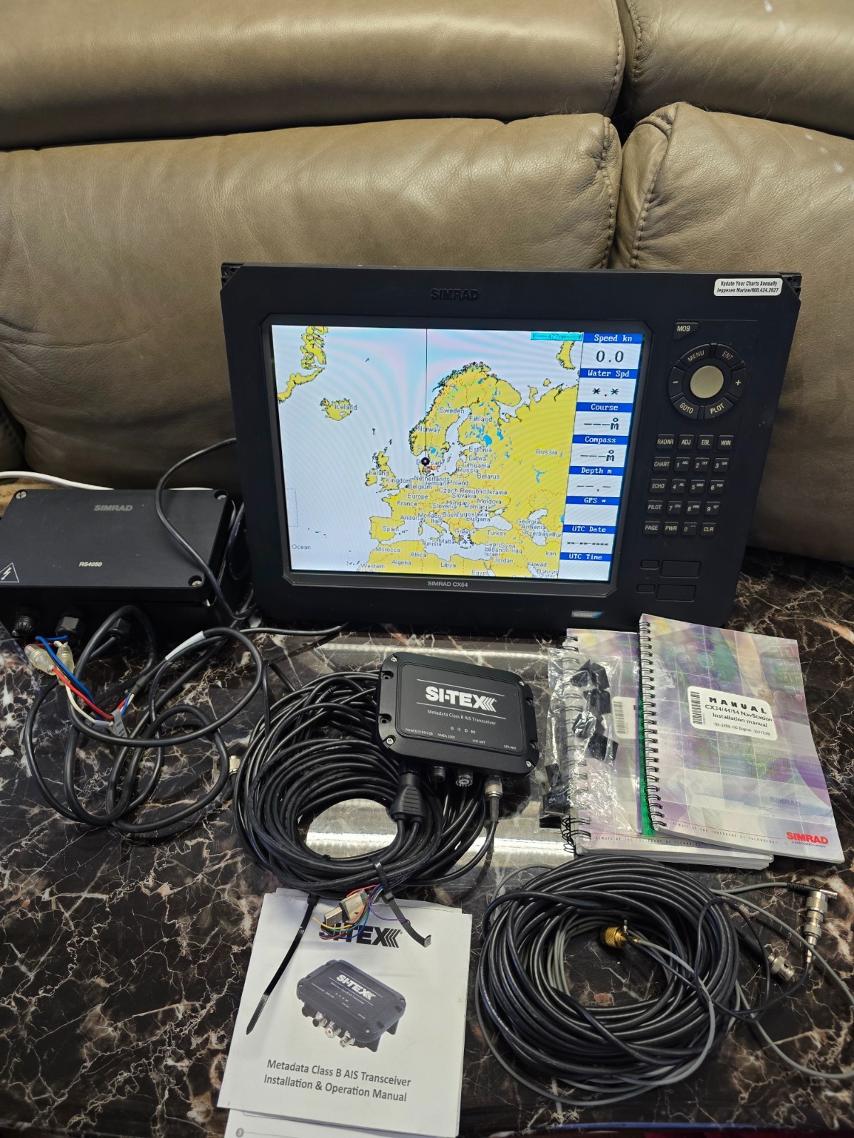 SIMRAD SHIPMATE CX54E DS44 W/ Sitex Class B Ais transceiver NAV STATION CX44 CA4