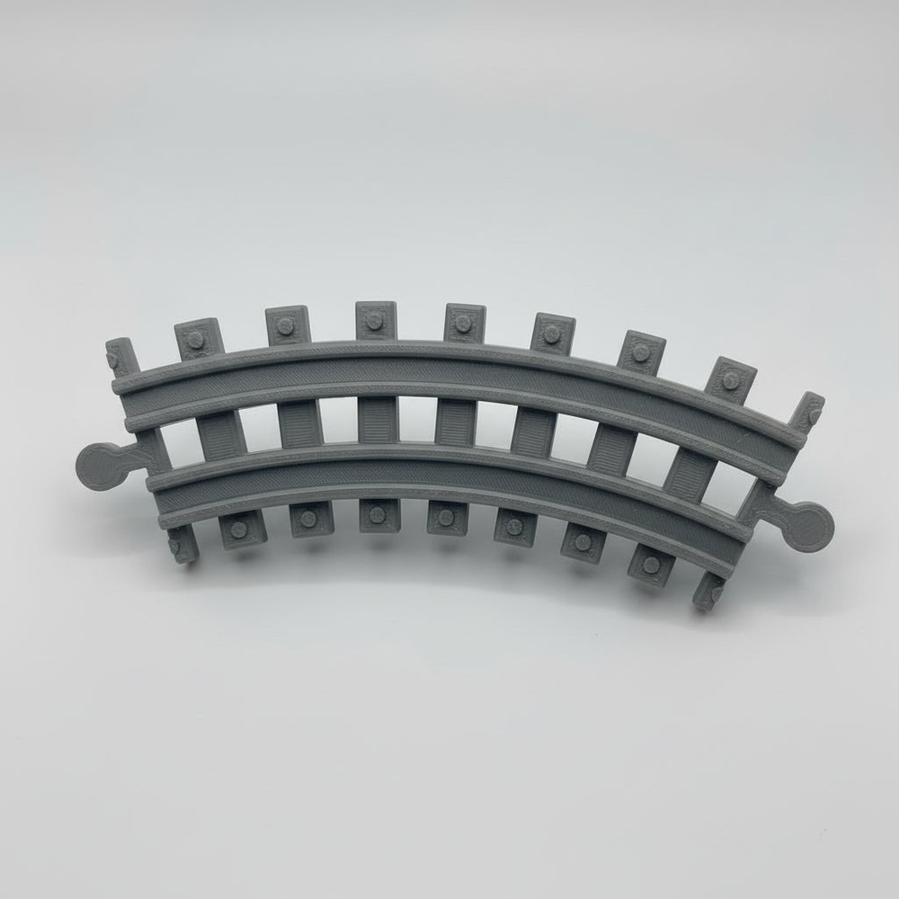 Tiny Train Track Curve 45 Degrees - 3D Printed Connector