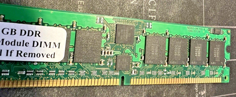 PC-2700 1GB DDR ECC Register Module DIMM Memory