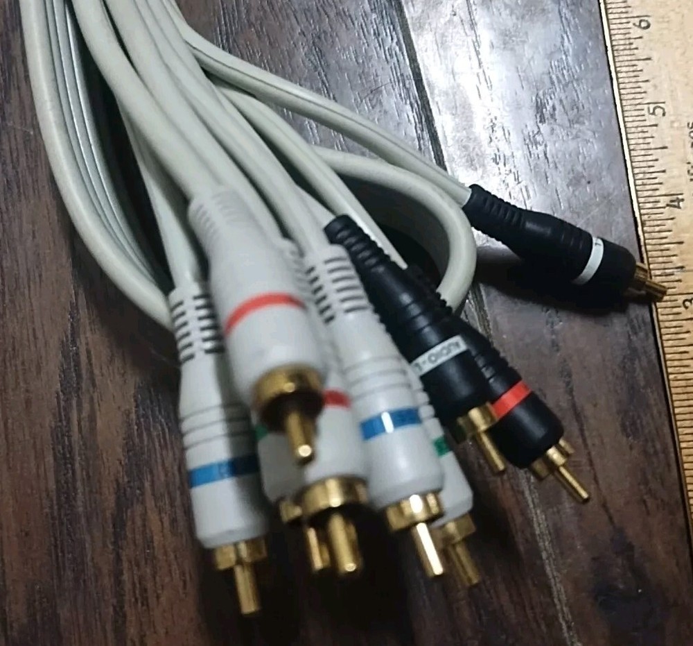 12' HDTV Component Audio Video RCA 5 Cables Shielded