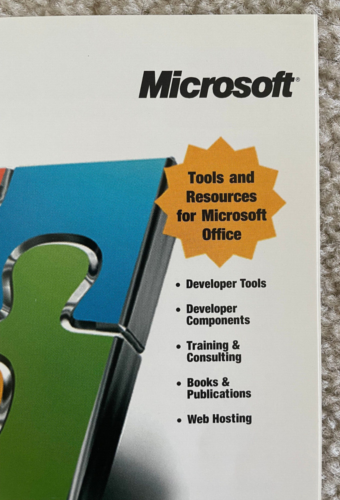 Microsoft Office 2000 Resource Guide Winter 1999 Developer Tools Booklet