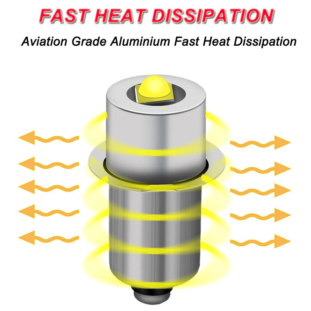 (4) 19.2 VOLT Flashlight Worklight Replacement White LED Bulbs 19v for CRAFTSMAN