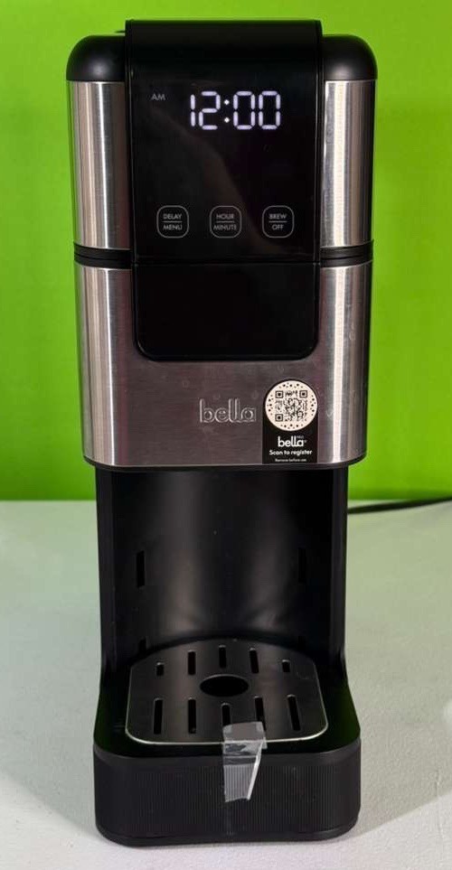 Bella PRO Perfect Grind Programmable Single-Serve Coffee Maker Built-in Grinder