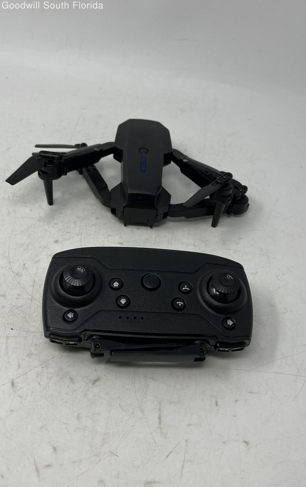 Black Foldable Remote Control Quadcopter Drone With HD Camera Not Tested