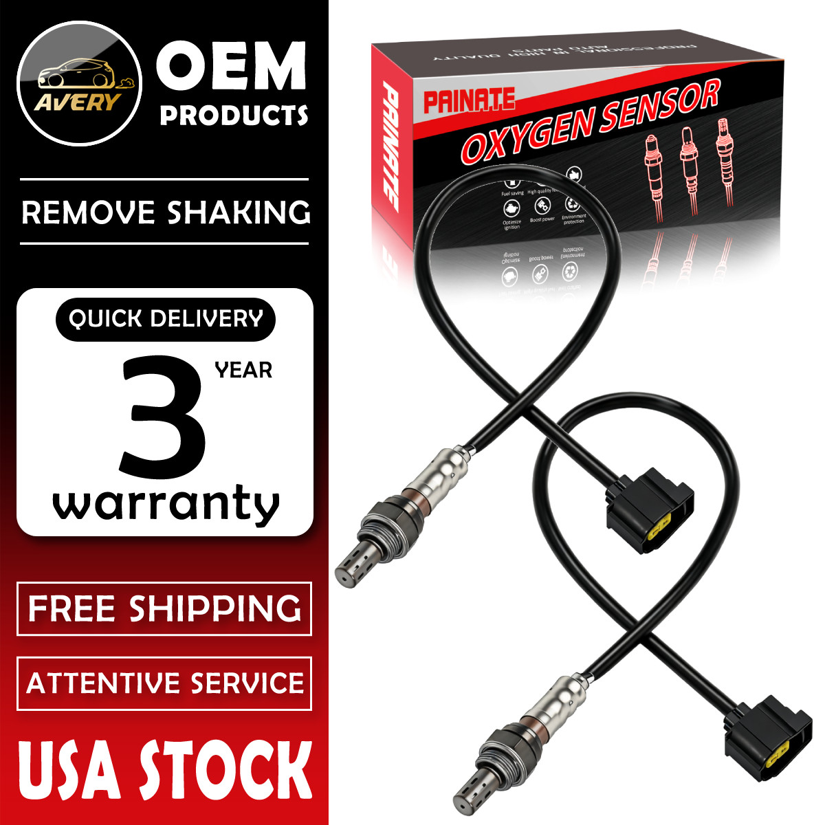 ✅ Upstream + Downstream 2 Oxygen O2 Sensors For Dodge Chrysler Jeep Ram 234-4587