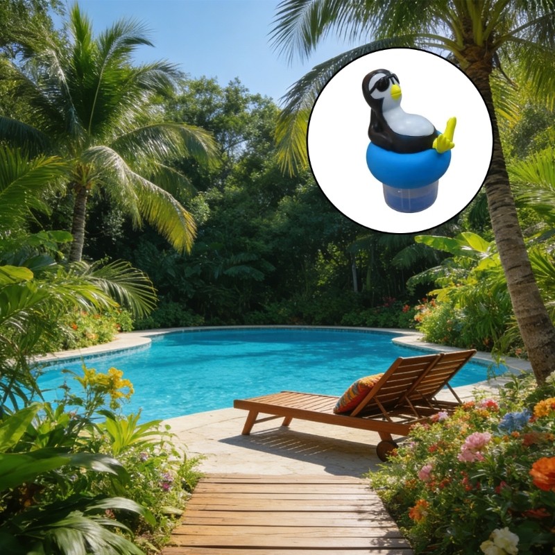 Floating Swimming Pool Floaters Chlorine Bromine Tablets Dispenser