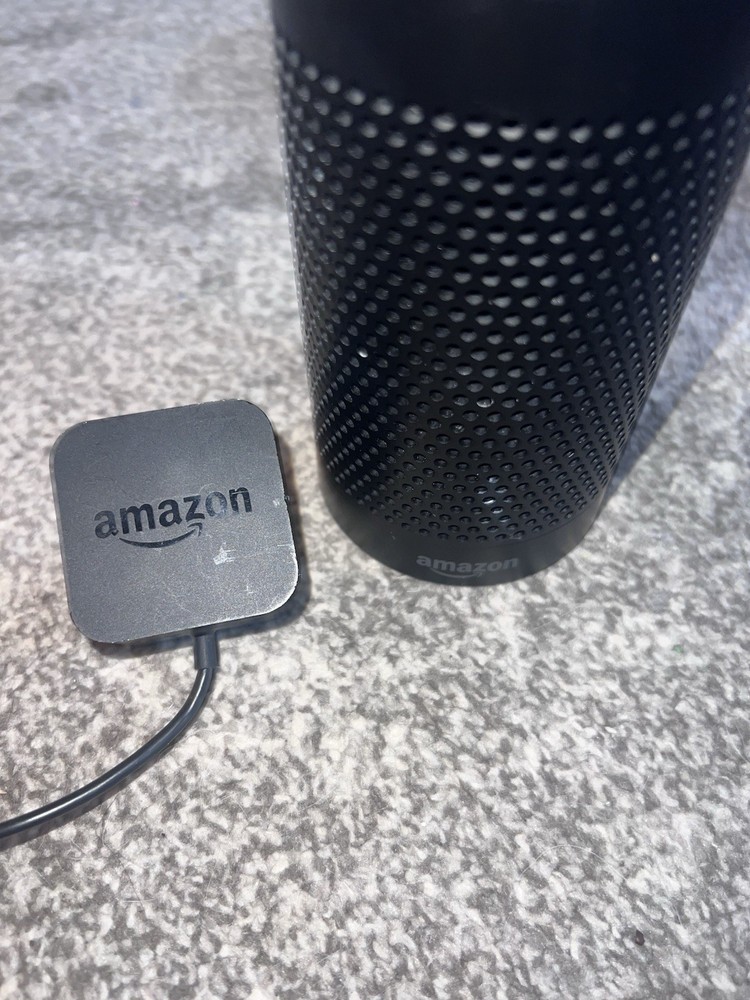 Amazon Echo (1st Generation) Smart Speaker with Alexa – Includes Power Adapter