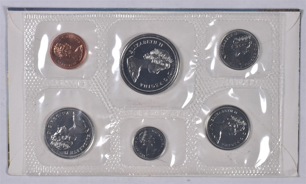 1974 Canada Uncirculated 6 Coin Mint Set With Envelope