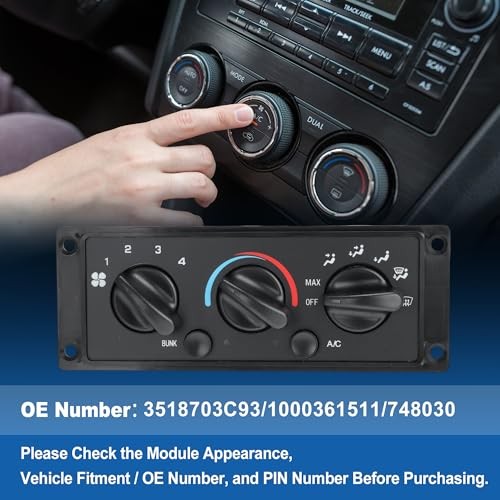 3518703C93 HVAC A/C Heater Climate Control Switch Panel Module for