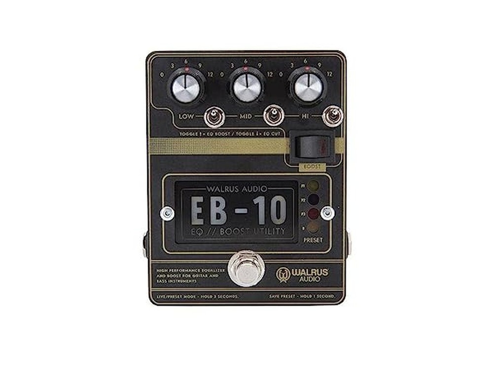 Walrus Audio EB-10 Preamp/EQ/Boost, Black