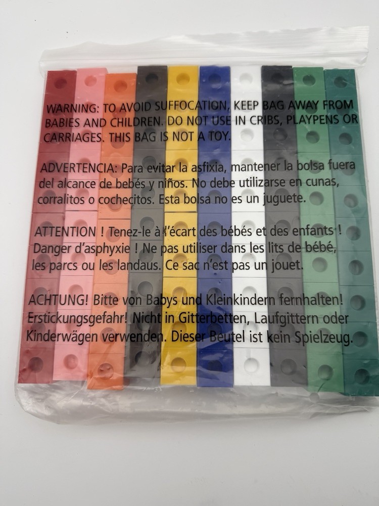 100 Educational hand2mind Snap Cubes Linking Plastic Color Math Manipulative