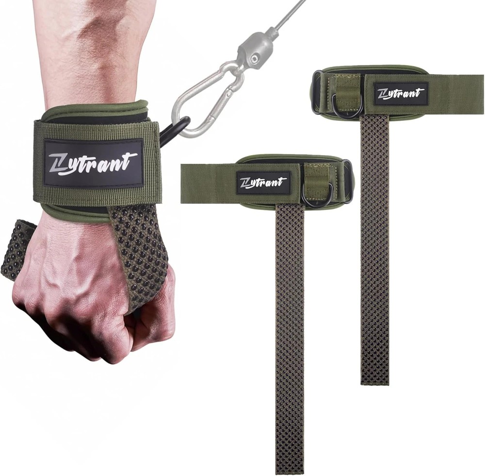 Weight Lifting Straps with Cuffed D Ring,Heavy Duty Thyick Comfortable Lifting S