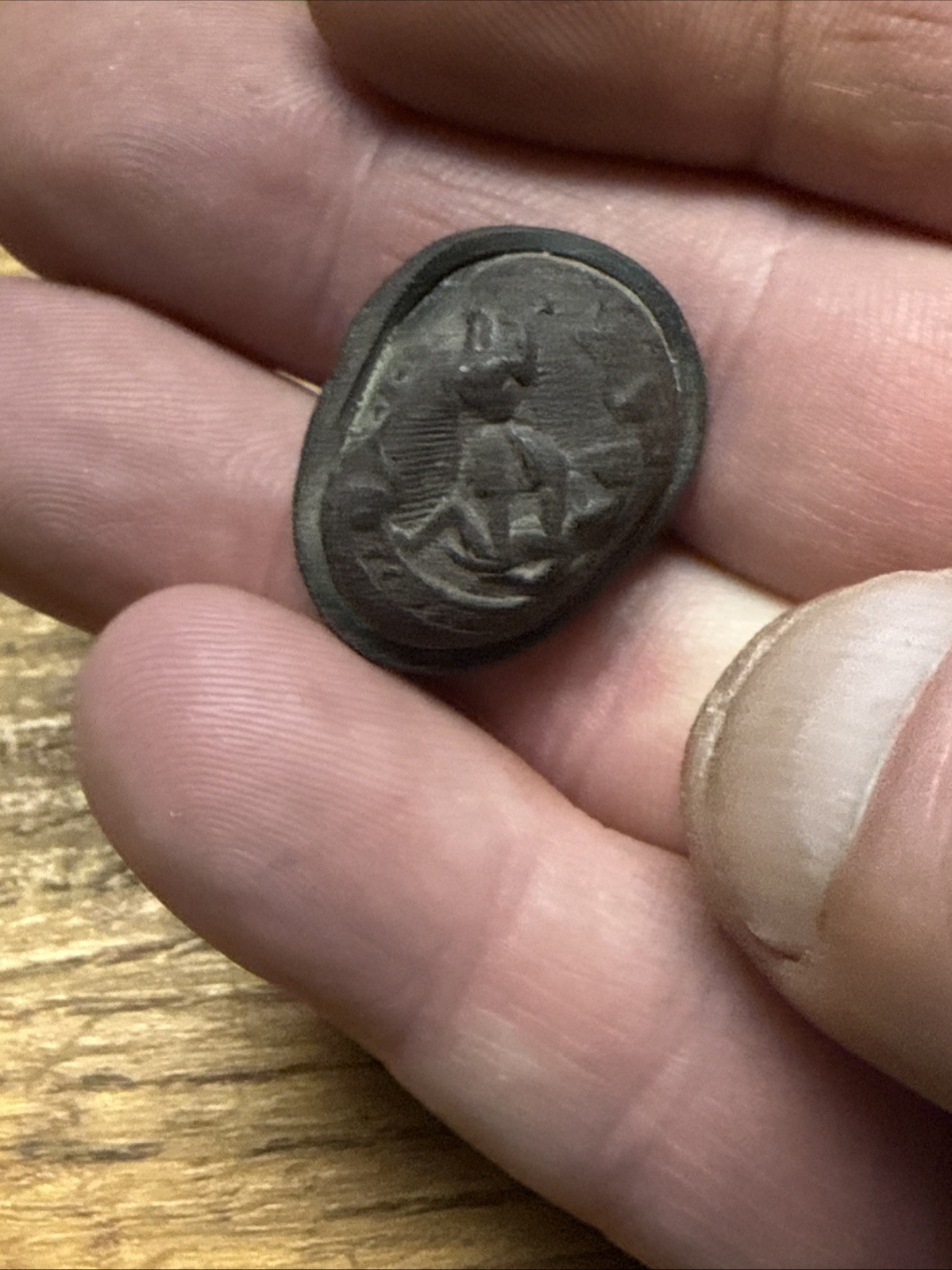 Civil War Confederate Very Rare Local Virginia Militia Officer Button Wildt