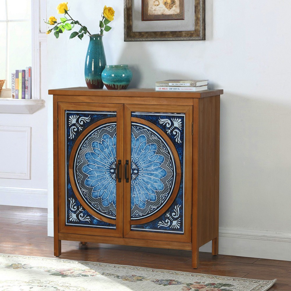 Accent Storage Cabinet 2 Doors Decorative Cabinet Buffet & Sideboard