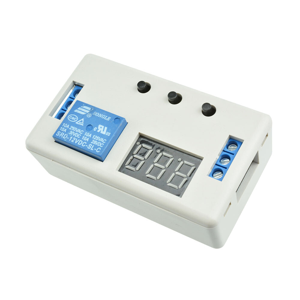 22PCS 12V LED Automation Delay Timer Control Switch Relay Module With Case New