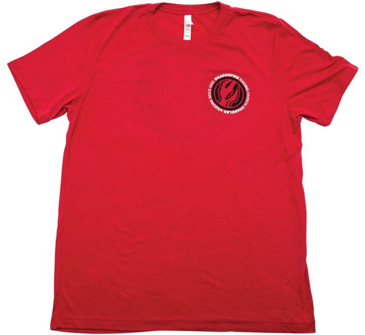 Dragonfire Racing Circle Logo Tee S Red 523111