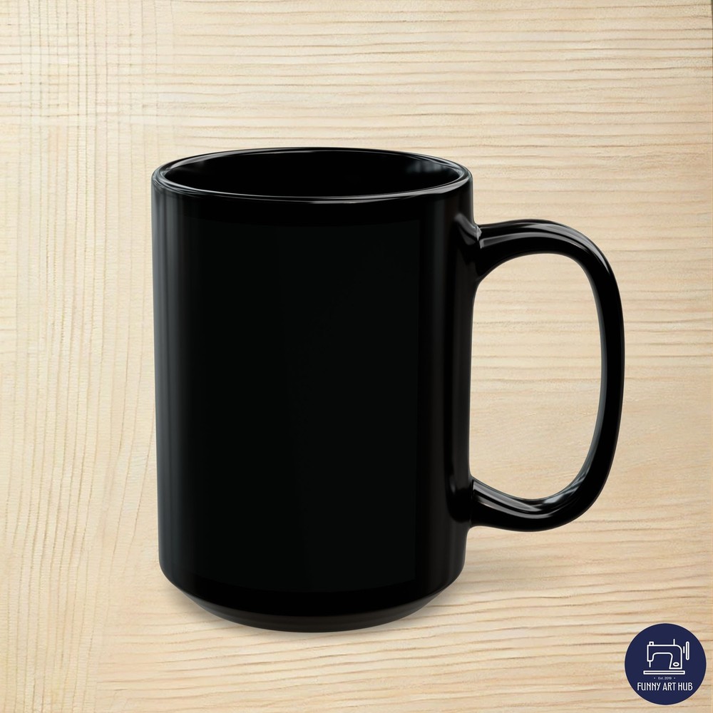 NBC Peacock Logo Premium Black Coffee Mug