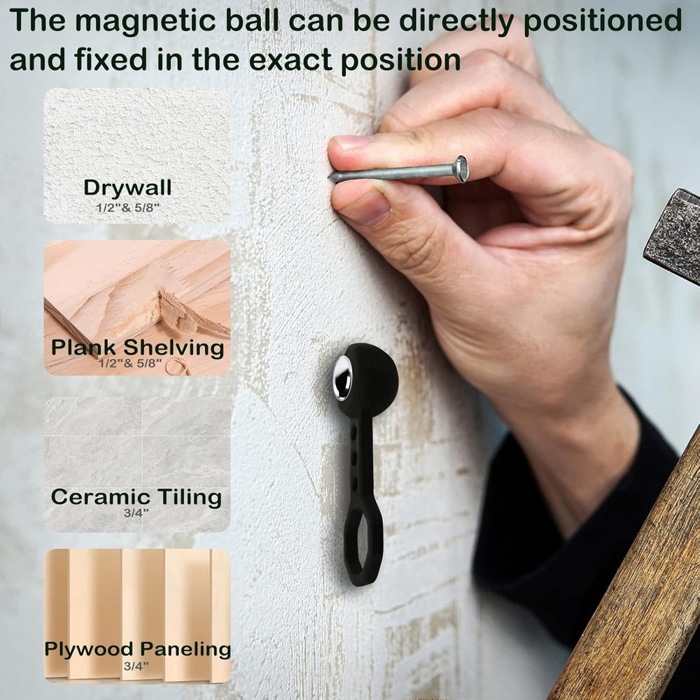 Powerful Magnetic Stud Finder - Battery-Free, Quick Detection for DIY Projects