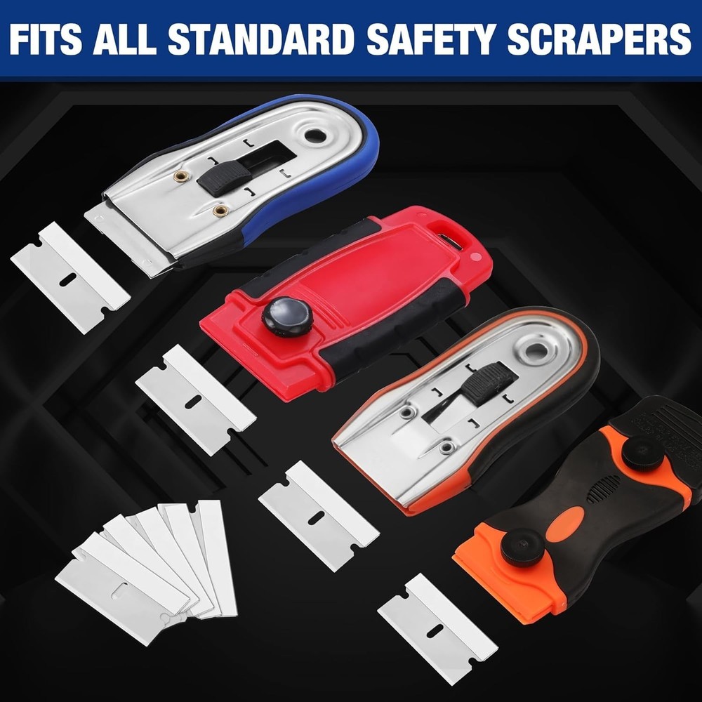 Durable 50-Pack Industrial Scraper Razor Blades – Sharp & Long-Lasting Edges