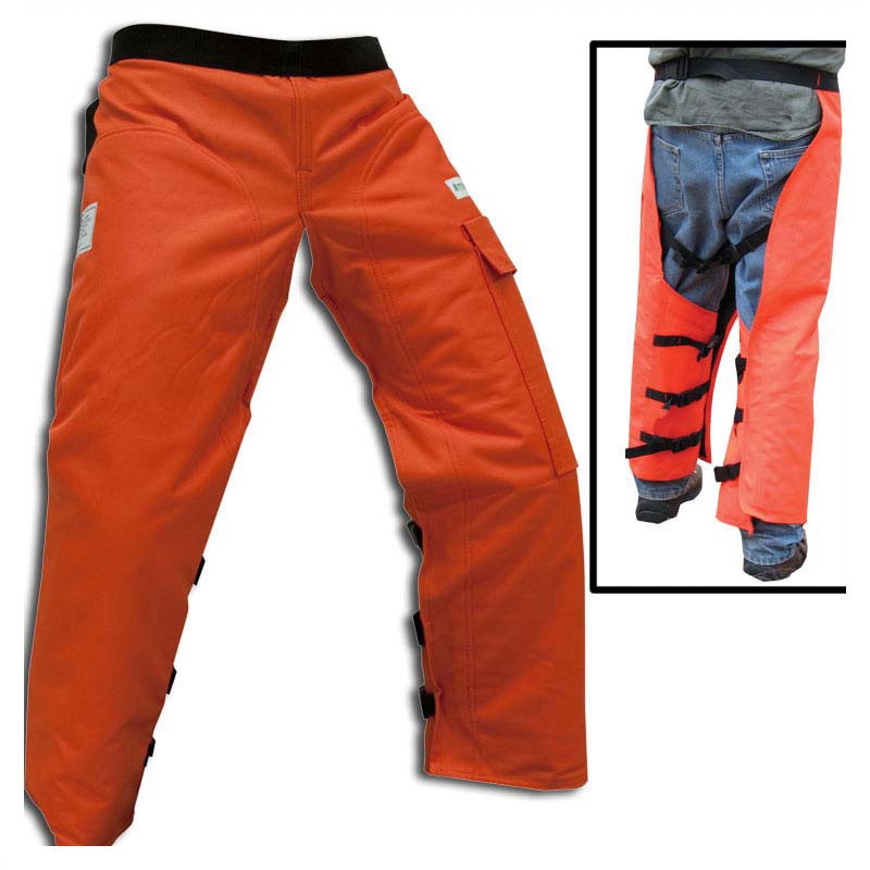 Forester Wrap Around Chainsaw Chaps - Orange