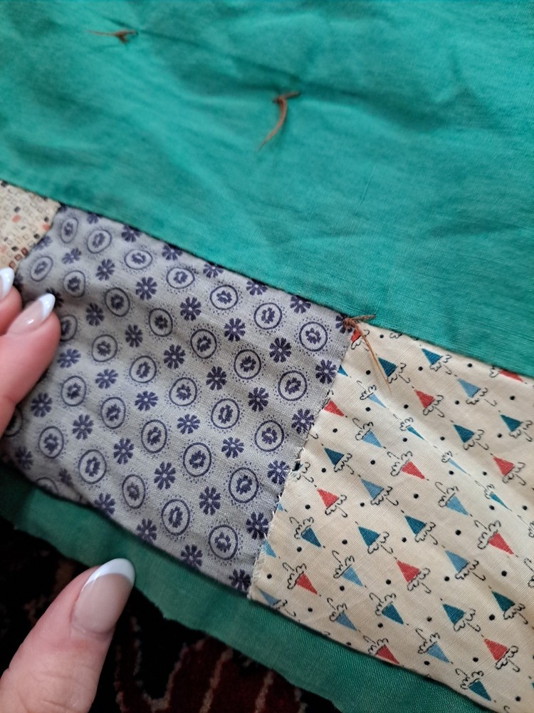 VTG Prints Charming Pattern Multi-color Patchwork Quilt