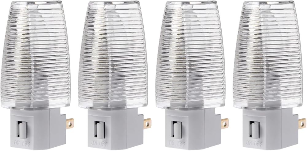 Plug in Night Light with Manual On/Off Switch for Hallway,