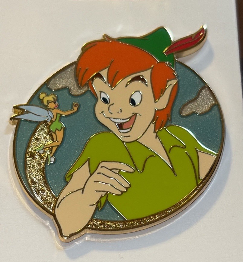 2025 Disney Parks Tinker Bell Peter Pan Spotlight Pin Spreading Pixie Dust