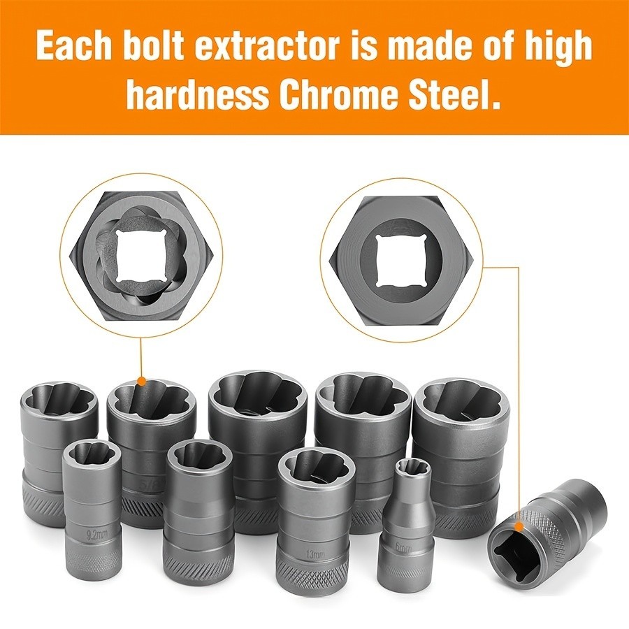 32pcs Stripped Bolt Extractor Socket Set