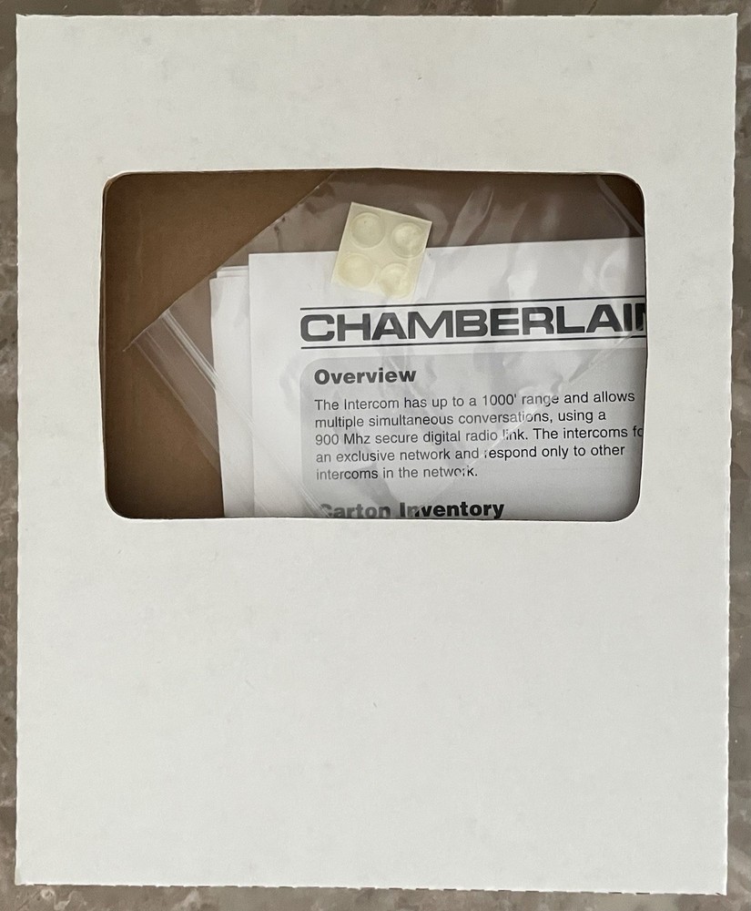 Chamberlain Wireless Portable Intercom, Single