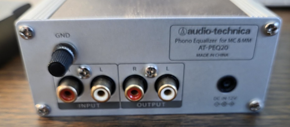 Audio-Technica AT-PEQ20 Phono Equalizer MM MC Tested - Working - with extra PS