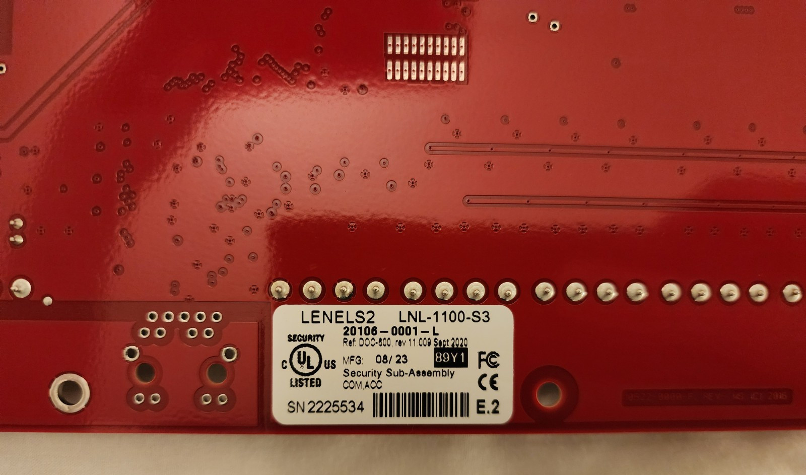 Lenel LNL-1100-S3 Security Alarm Input Control Module Board