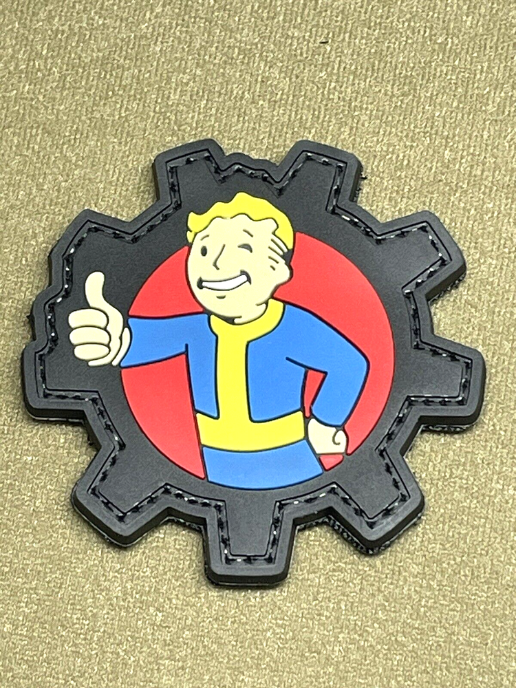 PVC Tactical Patch- Vault-Tec Patch - Morale Gun Vault Boy Patch - Fallout Patch