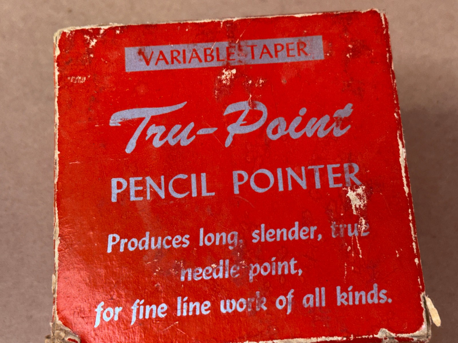 Tru-Point Pencil Pointer Variable Taper Model D in Original Box Made USA