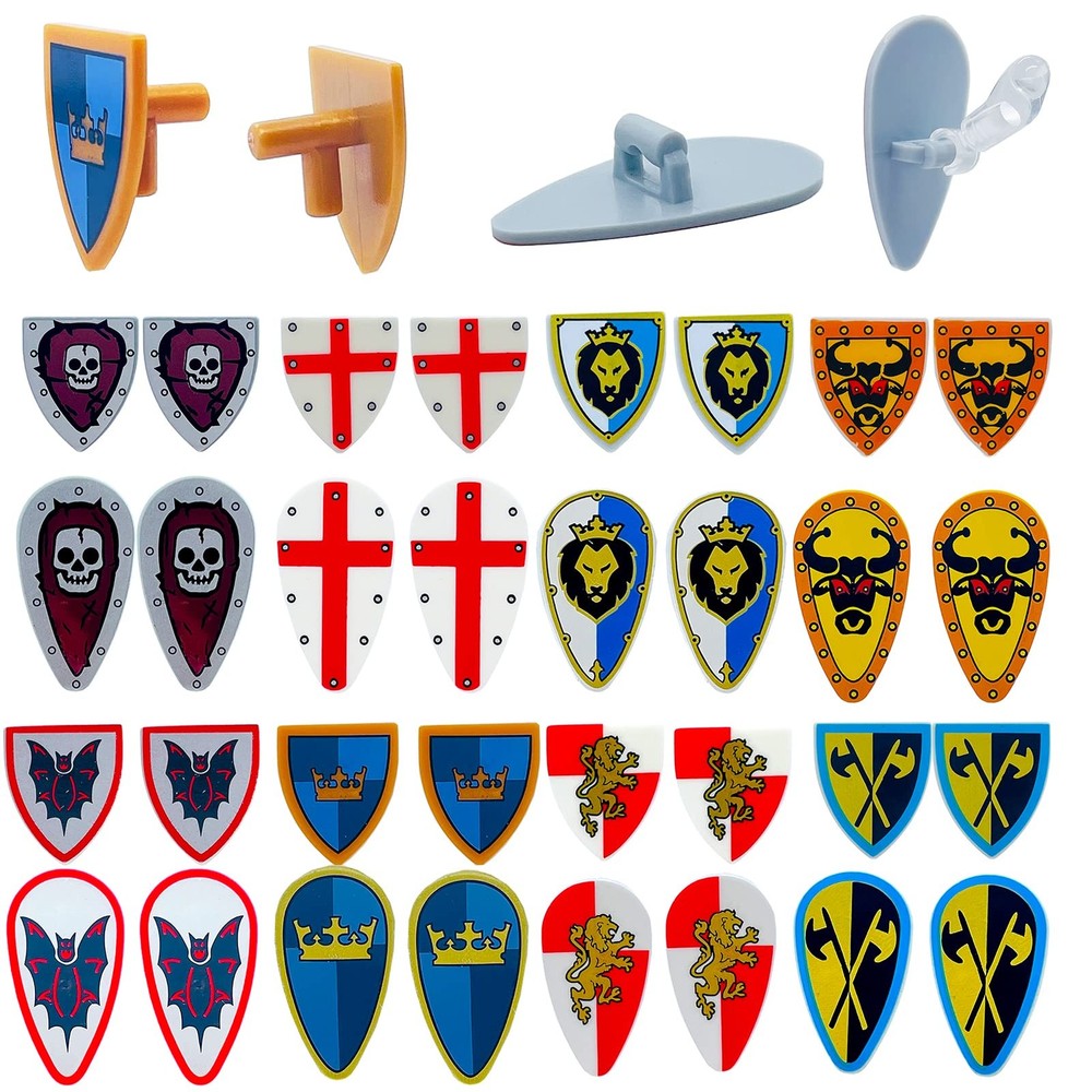 Miutrue Medieval Knight Weapons Pack Accessories Set Small, Multicolor