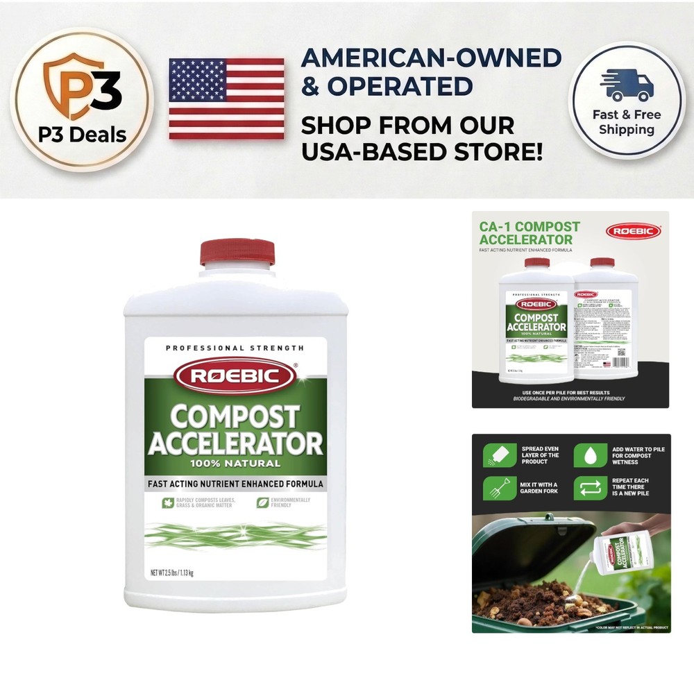 2.5 lb Organic Compost Accelerator - Boost Decomposition & Nutrient-Rich Output