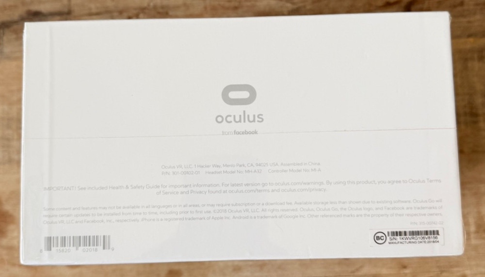 Oculus Go All-In-One VR Headset W/ Controller & Accessories Bundle NEW Sealed