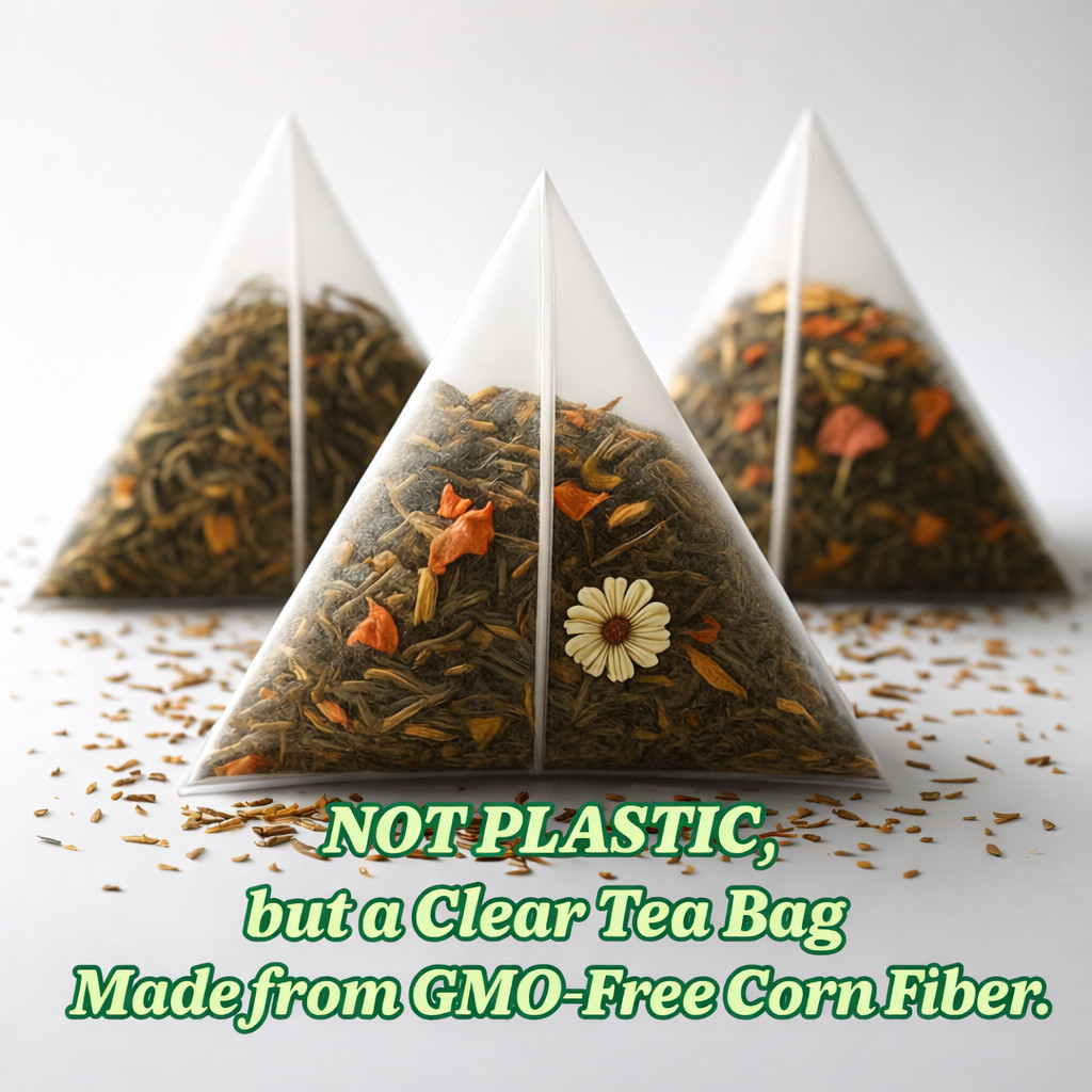 Organic Nettle Leaf Tea Bags - 100 Count (Plant-Based Pyramid Tea Bags)