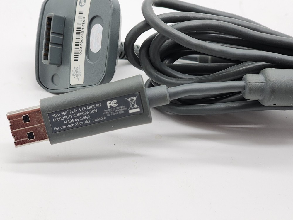 Microsoft Xbox 360 Play And Charge Kit Controller USB Charging Cable OEM